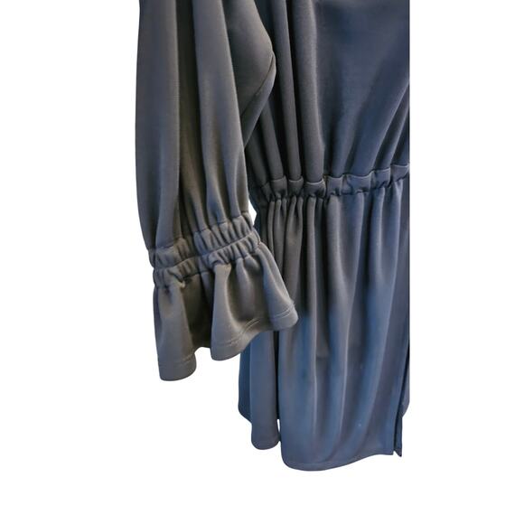 Cinq a cept black open front ruched waist hook top long sleeve Career Casual XS - Picture 4 of 9